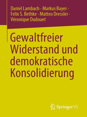 cover image of Gewaltfreier Widerstand und demokratische Konsolidierung